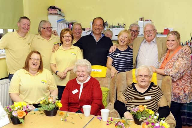 Meon Valley MP George Hollingbery visited The Sunshine Day Centre in Jubilee Road Waterlooville on Friday to look at facilities and meet with staff and residents in the wake of a lack of facilities and space for elderly people in Waterlooville Picture by:  Malcolm Wells (161007-9437)