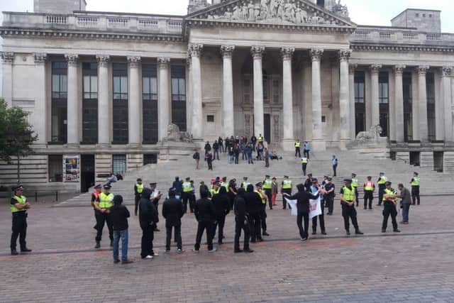 Anti-racism protest at Guildhall Square, Portsmouth