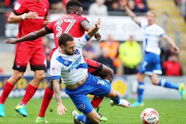 Second-half substitute Milan Lalkovic in action during today's win at Leyton Orient Picture: Joe Pepler