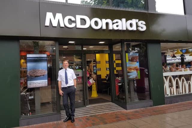 Franchisee Grant Copper outside his Havant store