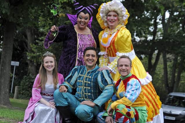 The cast of Sleeping Beauty get ready for panto season at Ferneham Hall, Fareham