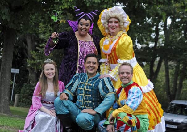 The cast of Sleeping Beauty get ready for panto season at Ferneham Hall, Fareham