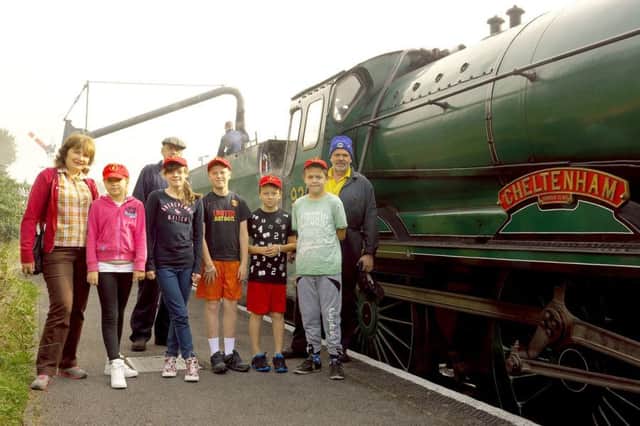FULL STEAM AHEAD Children from Borodyanka, Ukraine, enjoyed activities including a steam train journey on the Watercress Line