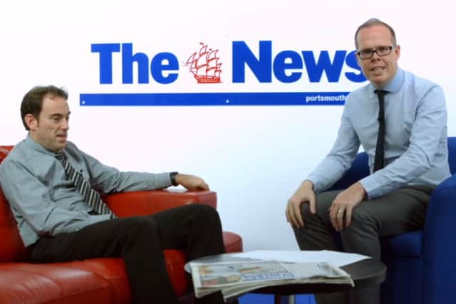 Neil Allen, left, with Mark McMahon