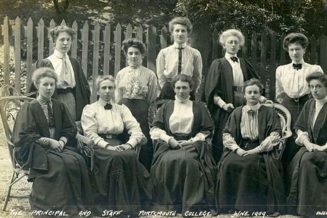 FEARSOME A group of Portsmouth teachers who look as though they would have put the fear of God into any child who crossed them
