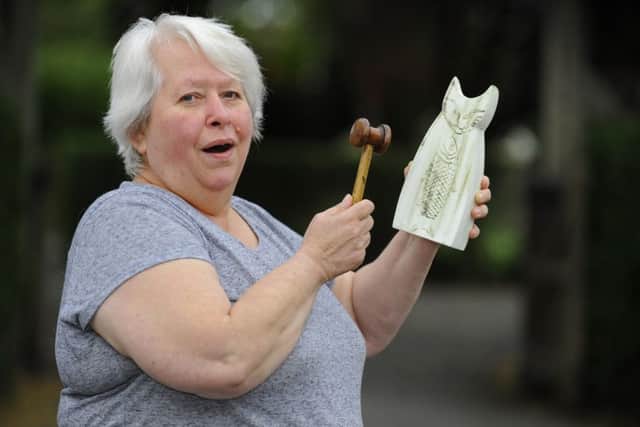 Hilary Bolt at a previous auction raising funds for St James Church, Emsworth