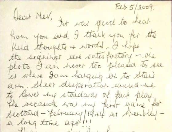 Jimmys letter to his pal Neville in which he said how much he loathed that picture.
