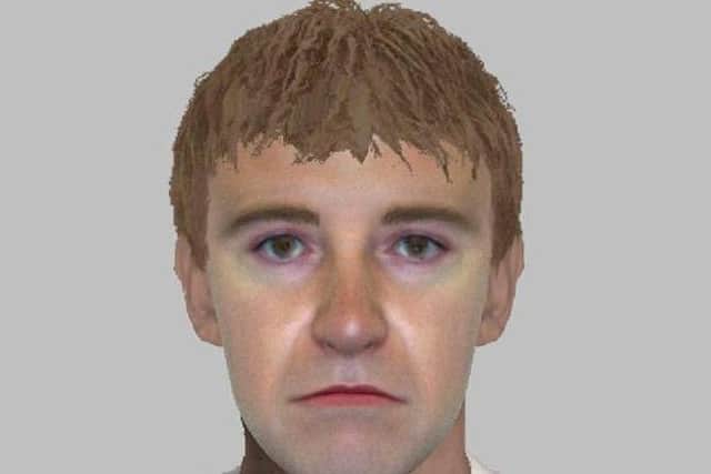 Police e-fit of a man wanted in connection with the sexual assault of a 13-year-old girl in Havant
