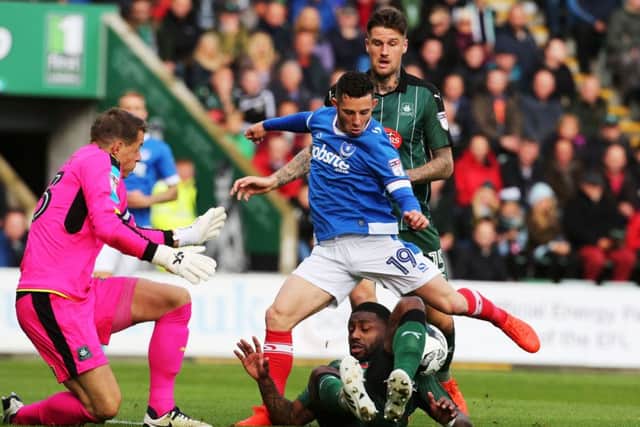 Was Conor Chaplin your man of the match at Home Park today?   Picture:  Joe Pepler