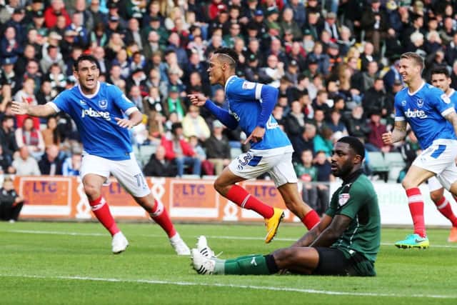 Kyle Bennett netted his first goal of the season in yesterday's 2-2 draw at Plymouth    Picture: Joe Pepler