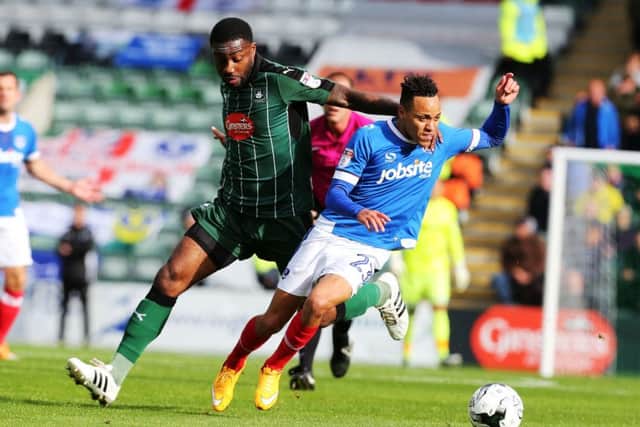 Kyle Bennett scored as Pompey impressed against Plymouth. Picture: Joe Pepler