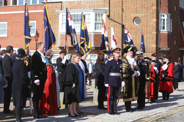 The Lord Mayor of Portsmouth, Cllr David Fuller, was joined by the Lord-Lieutenant of Hampshire, Nigel Atkinson, and the mayors of Gosport, Fareham and Havant. The service was led by the Dean of Portsmouth, the Very Rev David Brindley Pictures: Habibur Rahman