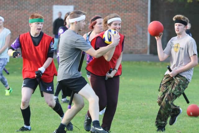 A quidditch match at Milton Park   Photo: Habibur Rahman