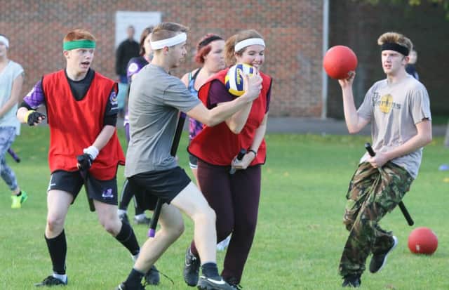 A quidditch match at Milton Park Photo: Habibur Rahman