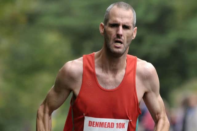 Julian Manning completed his Denmead 10k treble