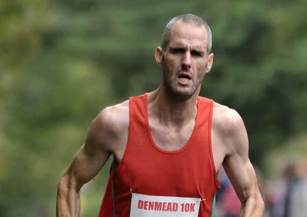 Julian Manning completed his Denmead 10k treble