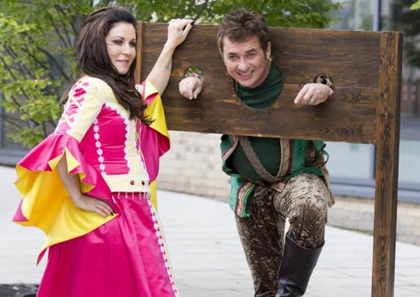Shane Richie and Jessie Wallace as Robin Hood and Maid Marion in the Mayflower Theatre's panto Robin Hood. Picture: Robin Jones/Digital South