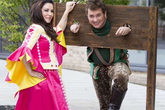 Shane Richie and Jessie Wallace as Robin Hood and Maid Marion in the Mayflower Theatre's panto Robin Hood. Picture: Robin Jones/Digital South