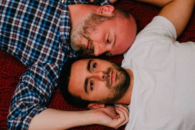The Normal Heart by HumDrum.
Picture shows Mikey Palmer as Ned and Michael Gondelle as Felix