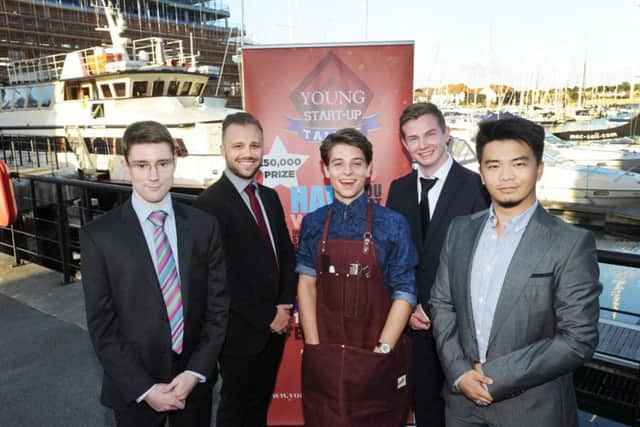 From left, John Wheal, Casper Nielson, Harry Phelan, Calvin Macleod and Ming Wu