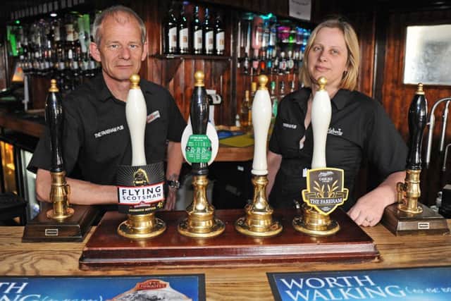 Martin Munns and his wife Diane at The Fareham pub