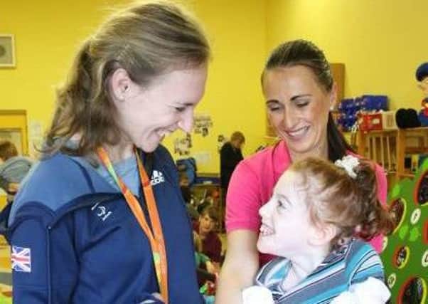 Paralympic gold medallist Sophie Christiansen visited The Rainbow Centre, in Fareham Picture: Studio 11