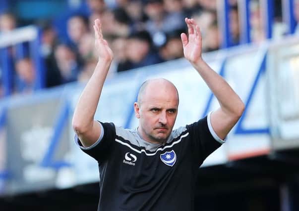 Pompey boss Paul Cook Picture: Joe Pepler