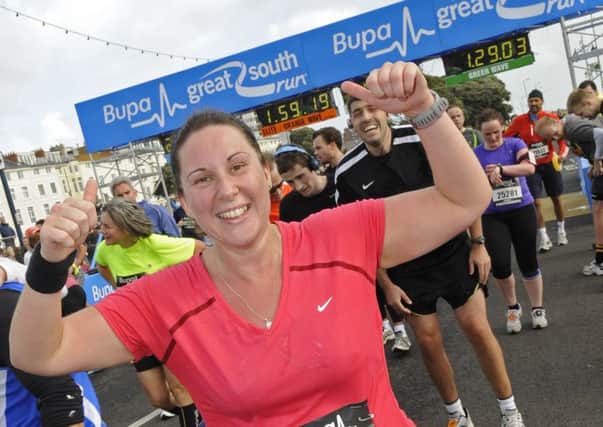 Emma finishes a previous Great South Run