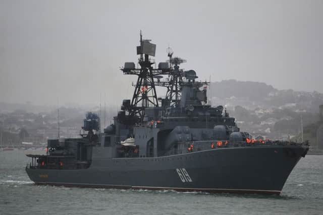 The Russian destroyer Severomorsk