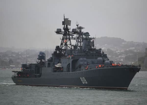 The Russian destroyer Severomorsk