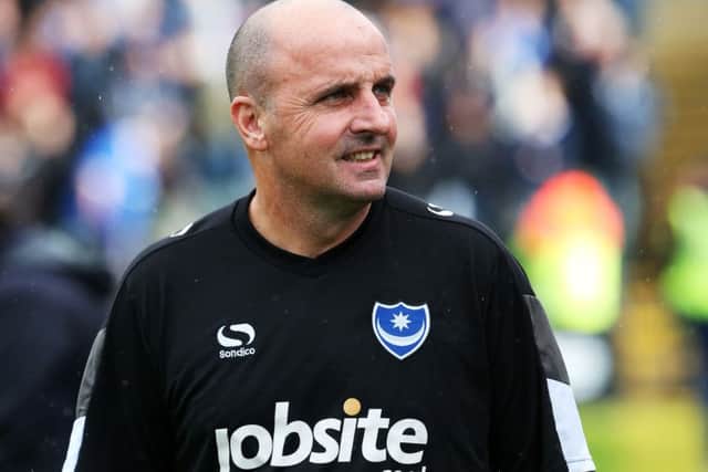 Pompey boss Paul Cook. Picture: Joe Pepler