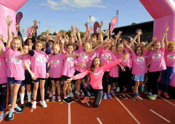 Youngsters at the Run for Fun event at the Mountbatten Centre Picture: Malcolm Wells (161020-1648)