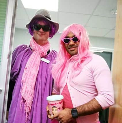 Finance and commercial manager Petri Van Aarde, left, andhead of NHS business Nitin Chavda