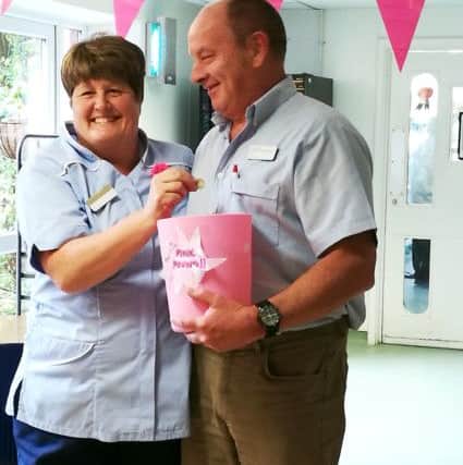 Healthcare assistant Deb Stone and hospital engineer Gary West