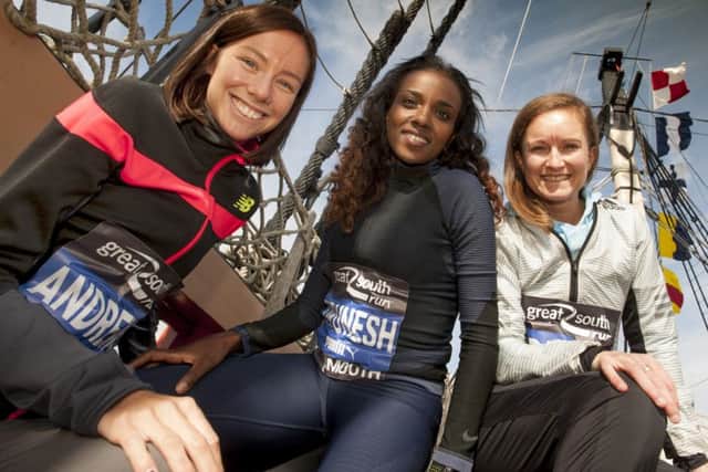Tirunesh Dibaba, centre. Picture: Peter Langdown