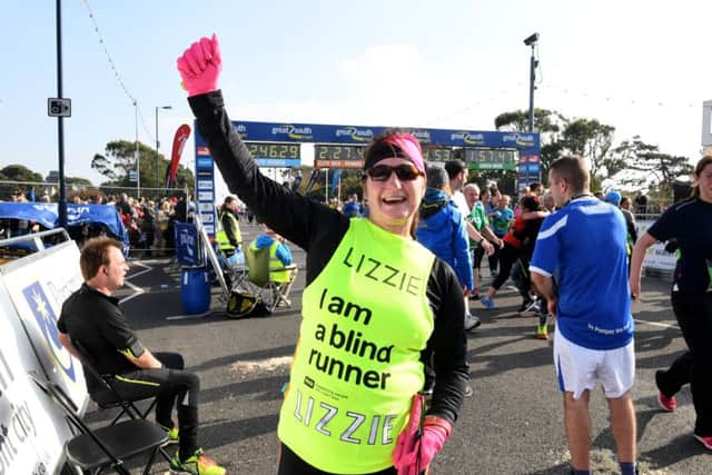 Lizzie Printer at the finish line Picture: Paul Jacobs (160271-54)
