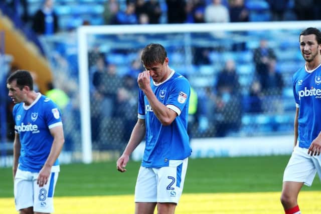 Frustration mounted as Pompey lost to Notts County on Saturday Pic: Joe Pepler