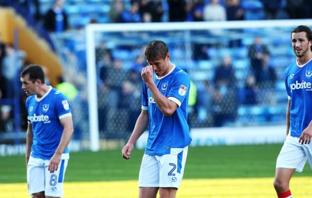 Frustration mounted as Pompey lost to Notts County on Saturday Pic: Joe Pepler