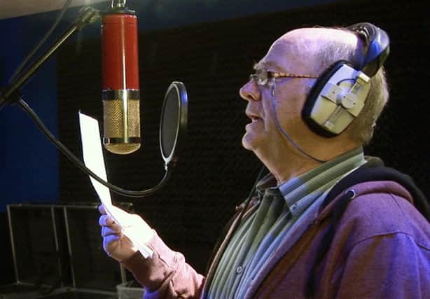 Malcolm Dent recording his charity Christmas album for Gosport Rotary