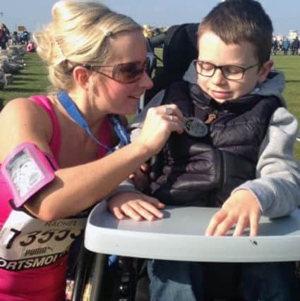 Rachel Taplin with her son Oliver