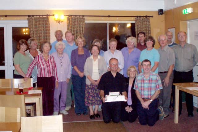 Past and present members of 009 Badminton Club
