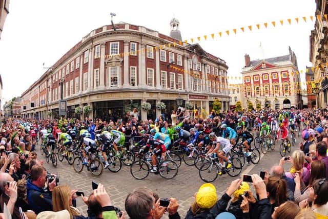 The 2014 Tour De France navigates its way through York