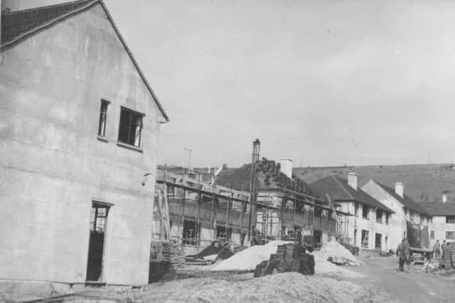 Blakemere Crescent, Paulsgrove, under construction 1948. (Barry Cox collection)
