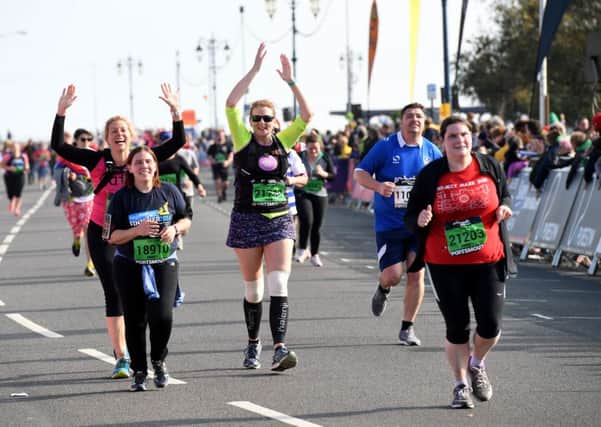 The 
Great South Run finish line 

Picture: Paul Jacobs (160271-68)