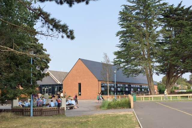 The new building at Locks Heath Primary School