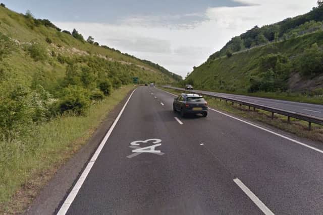 The A3 northbound towards Petersfield PPP-161027-080557001