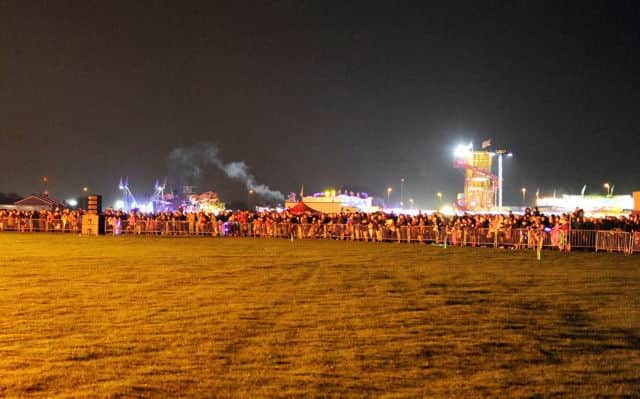 Last year's HMS Sultan fireworks and bonfire display