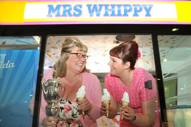 Mrs Whippy Katy Alston and her daughter Georgia