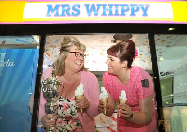 Mrs Whippy Katy Alston and her daughter Georgia