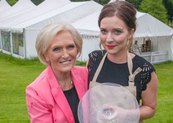 Mary Berry with Candice Brown, who has been crowned champion of this year's Great British Bake Off